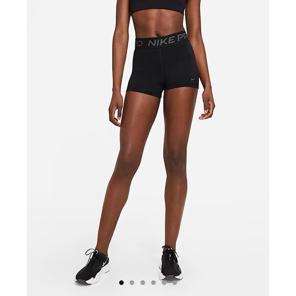 Nike Pro Womens 3” Short Black Size M NWT - Picture 3 of 6